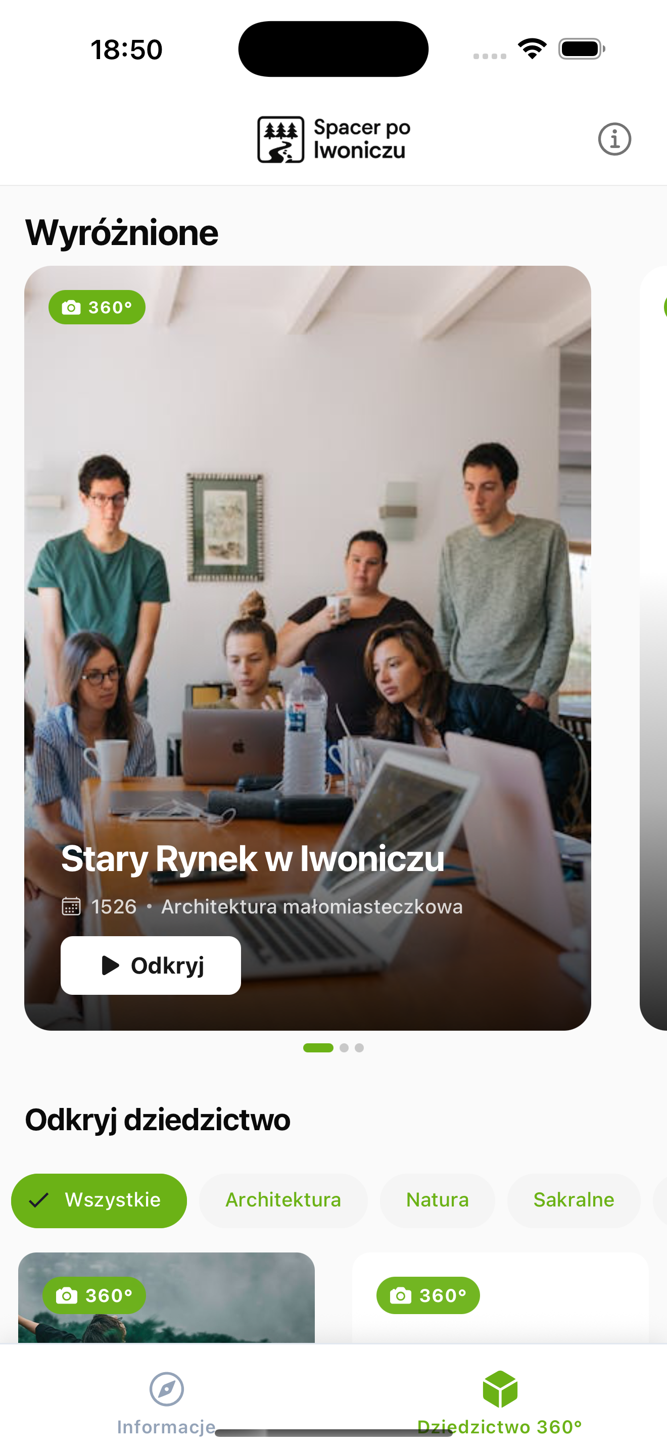 Iwonicz – lista widok