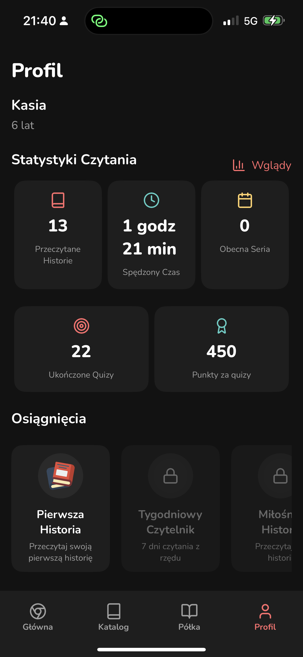 Taily — ekran sesji wsparcia